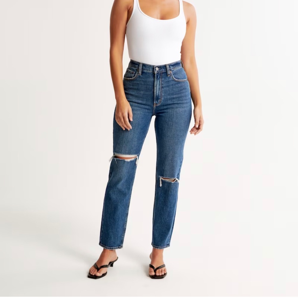 Abercrombie mom jeans